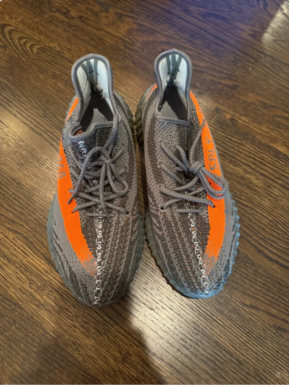 Yeezy Boost 350 V2 Gray with Orange Stripe